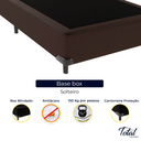 Ver imagem 2 de Cama Box Solteiro Suede Marrom