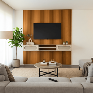 Rack Suspenso para Tv Santorini com Nichos Organizadores:off White