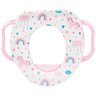 Redutor de Assento Infantil para Vaso Sanitário Buba com Alças e Protetor Anti Respingo Rosa - 1