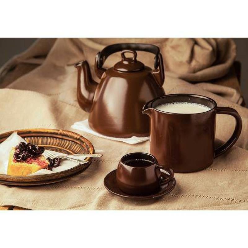 Ver imagem 2 de Chaleira Tropeiro Ceraflame 2.3 Litros em Cerâmica, Marrom