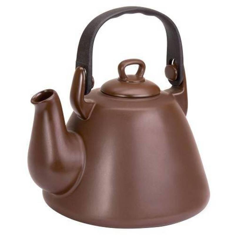 Chaleira Tropeiro Ceraflame 2.3 Litros em Cerâmica, Marrom - 1