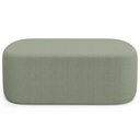 Ver imagem 5 de Kit 02 Puffs Decorativos Orgânicos para Living Quarto 100cm Doha W01 Bouclê Oliva - Lyam Decor