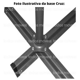 Ombrelone Lateral Saba Rivatti 300 cm em Alumínio com Base em Cruz e Capa em Poliéster Marfim - 2