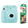 Câmera instantânea Fujifilm Instax Mini 9 Azul Aqua + 2 Packs c/ 10 fotos - 1