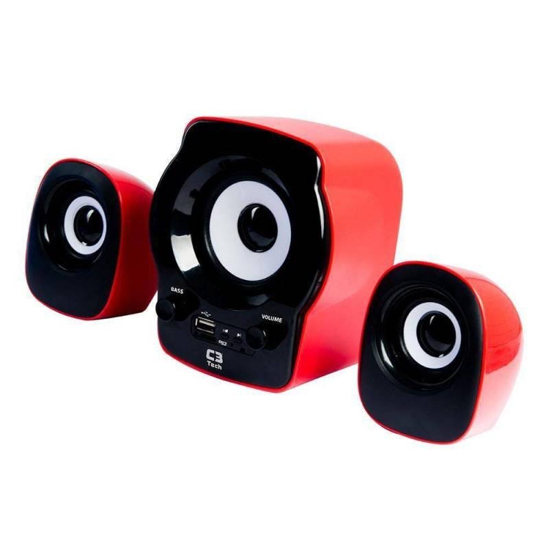 Caixa de Som 2.1 para Pc e Notebook 3W Rms Sp-10Rd C3 Tech - 4