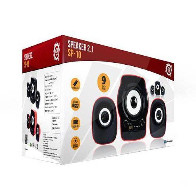 Caixa de Som 2.1 para Pc e Notebook 3W Rms Sp-10Rd C3 Tech - 2
