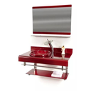 Ver imagem 6 de Cuba c/ Aba 420x420mm Vidro Temp Banheiro Lavabo Vinho 4045