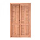 Ver imagem 1 de Porta de Madeira Veneziana 216cmx120cmx14cm Pe521 Esel