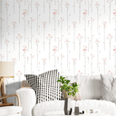 Ver imagem 2 de Papel de Parede Adesivo Flores Rosas Lavável Fosco 3m