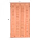 Ver imagem 3 de Porta de Madeira Veneziana 216cmx140cmx14cm Pe521 Esel