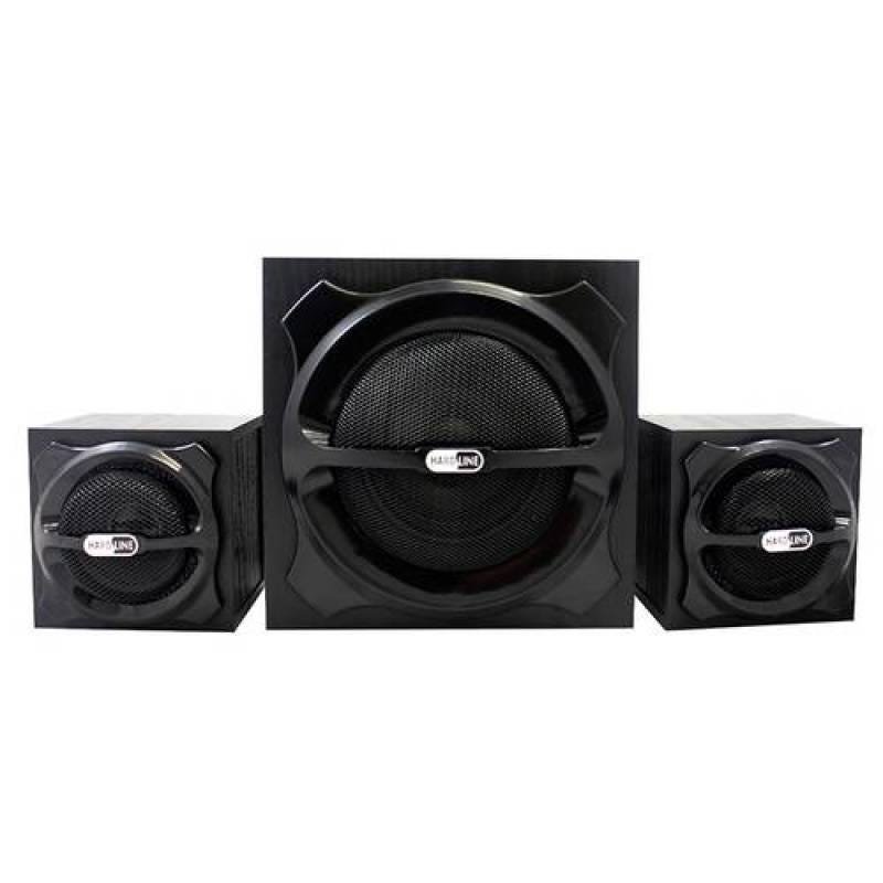 Caixa de Som 2.1 W802 20W Fm/USB/Sd Preto Hardline