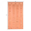 Ver imagem 3 de Porta de Madeira Veneziana 216cmx160cmx14cm Pe521 Esel