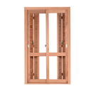 Ver imagem 6 de Porta de Madeira Veneziana 216cmx200cmx14cm Pe521 Esel