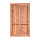 Ver imagem 1 de Porta de Madeira Veneziana 216cmx200cmx14cm Pe521 Esel