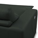 Ver imagem 5 de Sofá 3 Lugares Rettrátil Reclinável Elétrico 224cm Mazi L06 Couro Verde Escuro - Lyam Decor