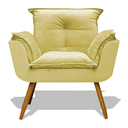 Ver imagem 4 de Poltrona Cadeira Decorativa Opala - Veludo Amarelo