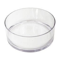 Vaso Redondo Floreira Terrario Cilindro em Vidro Suculentas, Arranjos 24x10cm - 1