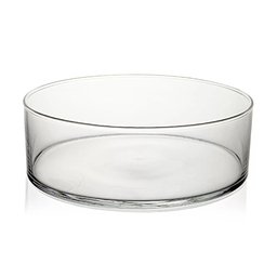 Vaso Redondo Floreira Terrario Cilindro em Vidro Suculentas, Arranjos 24x10cm - 3