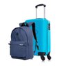 Kit Mochila Masculina e Mala de Bordo Azul Swiss Move - 2