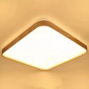 Ver imagem 4 de Plafon Space Quadrado Madeirado Led 40x40 24w Bivolt Multitemperatura