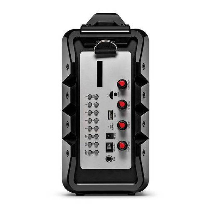 Ver imagem 3 de Caixa de Som Multilaser Amplificada LED - 100W Rms Alça Microfone Bluetooth USB SD Rádio Fm - Sp251
