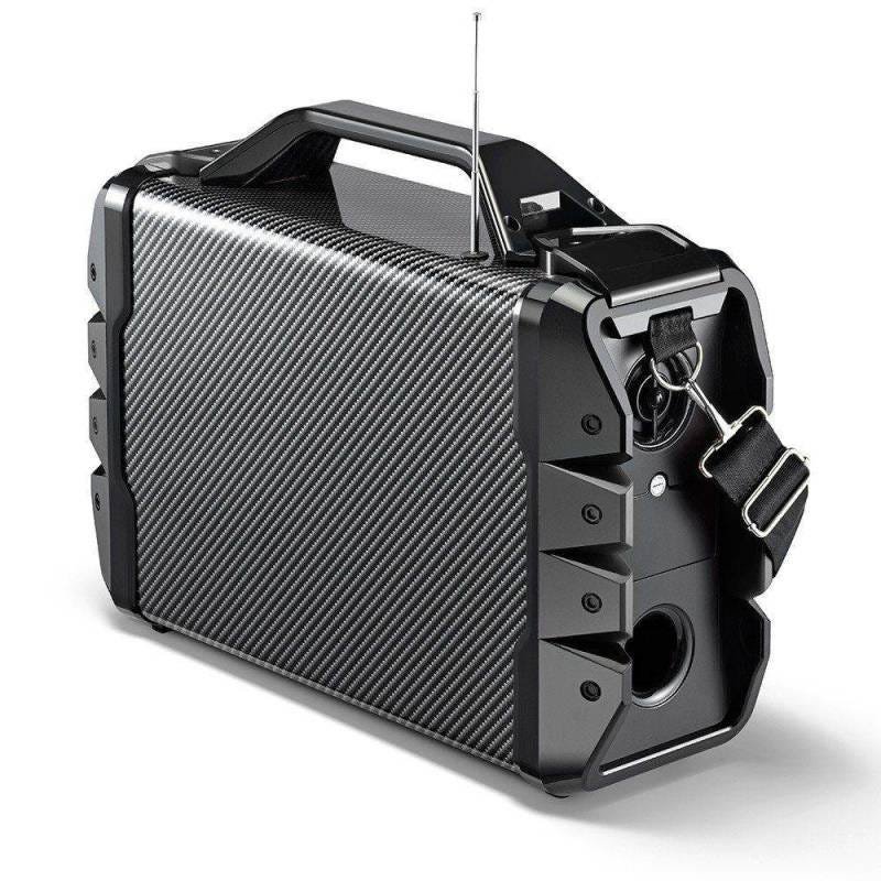 Caixa de Som Multilaser Amplificada LED - 100W Rms Alça Microfone Bluetooth USB SD Rádio Fm - Sp251 - 6