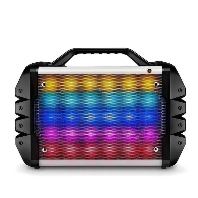 Ver imagem 5 de Caixa de Som Multilaser Amplificada LED - 100W Rms Alça Microfone Bluetooth USB SD Rádio Fm - Sp251