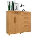 Ver imagem 2 de Cômoda com 2 Portas e 4 Gavetas Seábra Naturalle