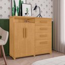 Ver imagem 1 de Cômoda com 2 Portas e 4 Gavetas Seábra Naturalle