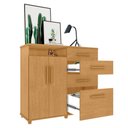 Ver imagem 3 de Cômoda com 2 Portas e 4 Gavetas Seábra Naturalle
