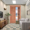 Ver imagem 4 de Porta de Madeira Veneziana 216cmx140cmx14cm Pe521 Esel