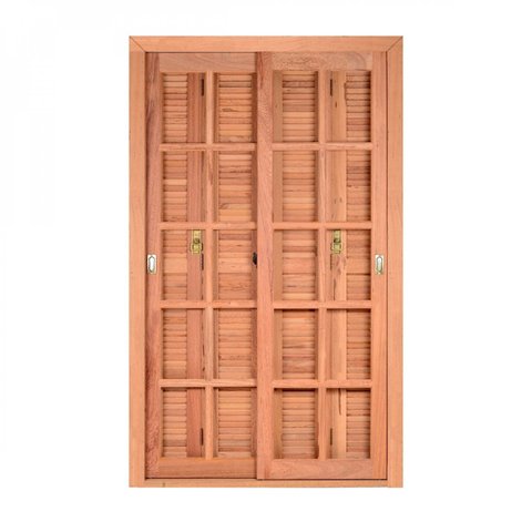 Porta de Madeira Veneziana 216cmx140cmx14cm Pe521 Esel