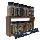 Ver imagem 2 de Pote Tempero Kit 11 Potes + 11 Etiquetas Adesivas + Nicho Arte Cozinha Potes de Tempero