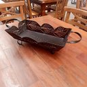 Ver imagem 3 de Bandeja de ferro para mesas e bancadas super resistente artesanato rústico para decoração e utilidad