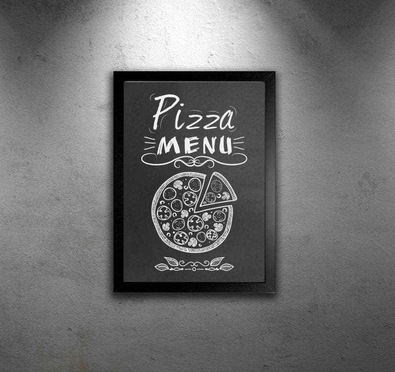 Quadro Negro Lousa Decorativa Menu Cozinha 48X65 - D'Rossi - 3