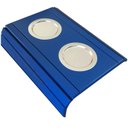 Ver imagem 2 de Bandeja Esteira para Braço de Sofá Porta Copo Alumínio Azul - D'rossi