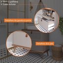 Ver imagem 5 de Armário Banheiro 80cm Mdf Cappuccino 1 Porta Gaveta C/ Cuba