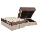 Ver imagem 1 de Conjunto Box Baú Queen: Colchão Espuma Orthoflex D28 Comfortpedic + Base Crc Suede Clean(158x198)