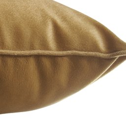 CAPA DE ALMOFADA QUADRADA EM SUEDE MOSTARDA Almofadas Estilo - 2