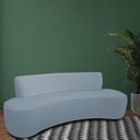 Ver imagem 2 de Sofá Orgânico 04 Lugares 230cm Mônaco Bouclé Azul Claro - Nexta Casa