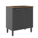 Ver imagem 3 de Balcão para Cooktop Bertolini Estilo em Aço 2 Portas Grafite