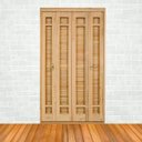 Ver imagem 2 de Kit Porta de Madeira Veneziana Pe541 Gold Esel 216 x 200cm