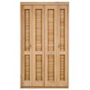 Ver imagem 1 de Kit Porta de Madeira Veneziana Pe541 Gold Esel 216 x 200cm