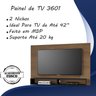 Painel Para TV 42 Pol 3601 Savana Preto Mobbs - 3