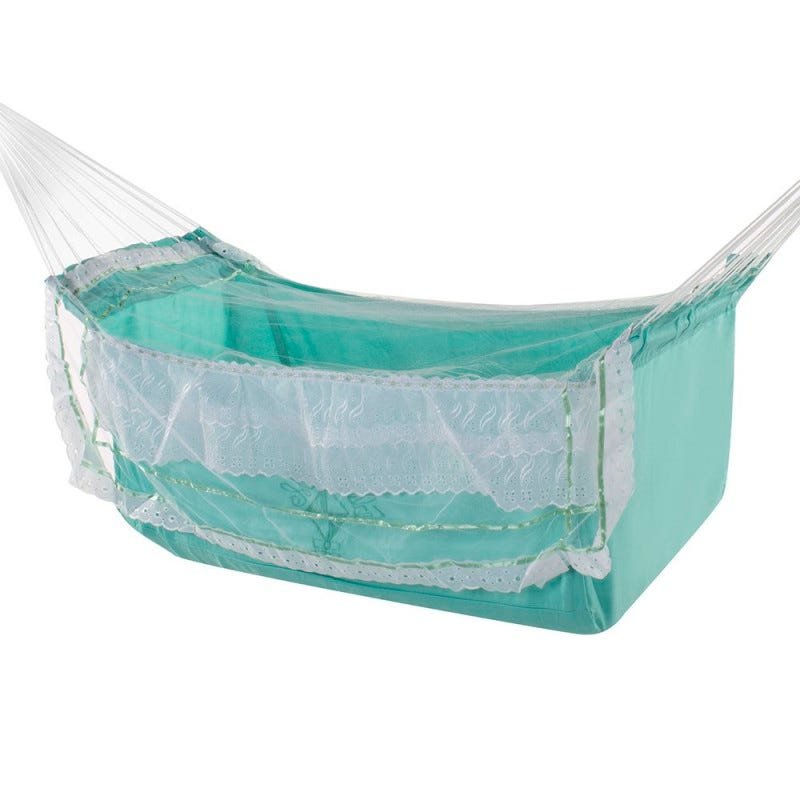 Rede de Dormir Infantil Berço Verde Bebê - 1