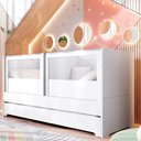 Ver imagem 2 de Berço Duplo para Gêmeos Coleção Sol e Mar Divicar Branco