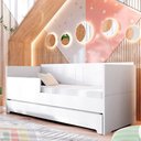 Ver imagem 3 de Berço Duplo para Gêmeos Coleção Sol e Mar Divicar Branco