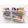 Prateleira Branca de MDF Montessori para Livros Infantil  50 cm - 3 peças - livro - 3