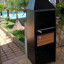 Ver imagem 7 de Churrasqueira a Carvão Etna Plus de Parede Moderna com Grelha Inox Abridor Bebidas