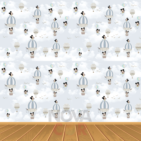 Papel de Parede Infantil Baby Mickey 1m²
